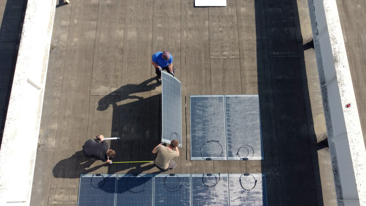 Solar panel installation — LuxOEnergy